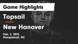 Topsail  vs New Hanover  Game Highlights - Feb. 3, 2023