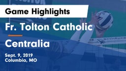 Fr. Tolton Catholic  vs Centralia  Game Highlights - Sept. 9, 2019