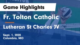 Fr. Tolton Catholic  vs Lutheran St Charles JV Game Highlights - Sept. 1, 2020