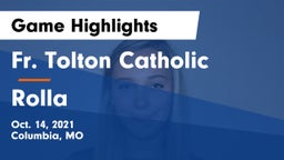 Fr. Tolton Catholic  vs Rolla  Game Highlights - Oct. 14, 2021