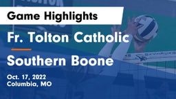 Fr. Tolton Catholic  vs Southern Boone  Game Highlights - Oct. 17, 2022