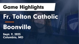 Fr. Tolton Catholic  vs Boonville  Game Highlights - Sept. 9, 2023