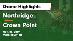 Northridge  vs Crown Point  Game Highlights - Nov. 23, 2019