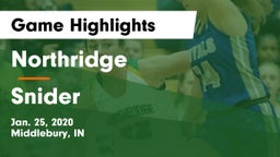 Northridge  vs Snider  Game Highlights - Jan. 25, 2020
