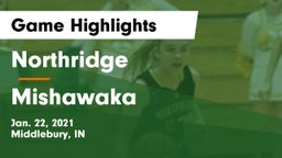 Northridge  vs Mishawaka  Game Highlights - Jan. 22, 2021