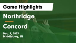 Northridge  vs Concord  Game Highlights - Dec. 9, 2023