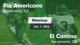 Matchup: Rio Americano High vs. El Camino  2016