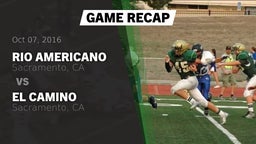 Recap: Rio Americano  vs. El Camino  2016