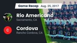 Recap: Rio Americano  vs. Cordova  2017