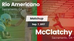 Matchup: Rio Americano High vs. McClatchy  2017