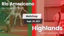 Matchup: Rio Americano High vs. Highlands  2017