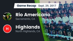 Recap: Rio Americano  vs. Highlands  2017
