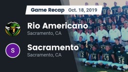 Recap: Rio Americano  vs. Sacramento  2019