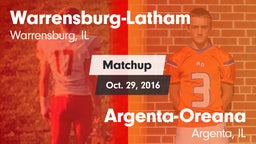 Matchup: Warrensburg-Latham vs. Argenta-Oreana  2016