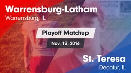 Matchup: Warrensburg-Latham vs. St. Teresa  2016