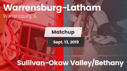Matchup: Warrensburg-Latham vs. Sullivan-Okaw Valley/Bethany 2019