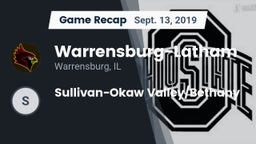 Recap: Warrensburg-Latham  vs. Sullivan-Okaw Valley/Bethany 2019