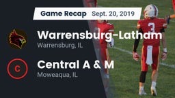 Recap: Warrensburg-Latham  vs. Central A & M  2019