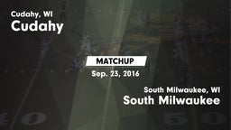 Matchup: Cudahy  vs. South Milwaukee  2016