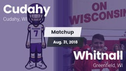 Matchup: Cudahy  vs. Whitnall  2018