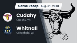 Recap: Cudahy  vs. Whitnall  2018
