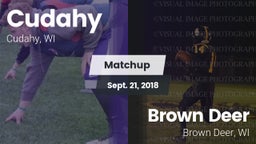 Matchup: Cudahy  vs. Brown Deer  2018