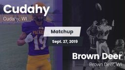 Matchup: Cudahy  vs. Brown Deer  2019