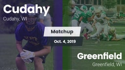 Matchup: Cudahy  vs. Greenfield  2019