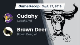 Recap: Cudahy  vs. Brown Deer  2019