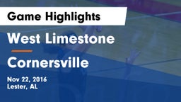 West Limestone  vs Cornersville  Game Highlights - Nov 22, 2016