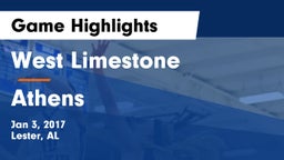 West Limestone  vs Athens  Game Highlights - Jan 3, 2017