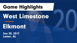 West Limestone  vs Elkmont Game Highlights - Jan 20, 2017