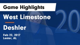West Limestone  vs Deshler Game Highlights - Feb 22, 2017