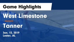 West Limestone  vs Tanner  Game Highlights - Jan. 12, 2019