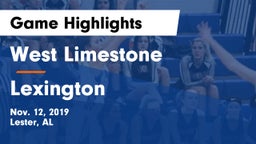 West Limestone  vs Lexington  Game Highlights - Nov. 12, 2019