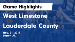 West Limestone  vs Lauderdale County  Game Highlights - Nov. 21, 2019