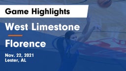 West Limestone  vs Florence  Game Highlights - Nov. 22, 2021