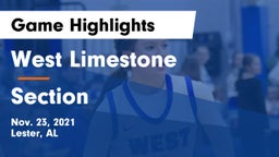 West Limestone  vs Section  Game Highlights - Nov. 23, 2021