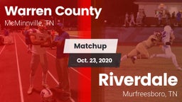 Matchup: Warren County High vs. Riverdale  2020