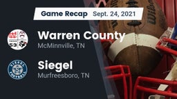 Recap: Warren County  vs. Siegel  2021