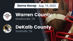 Recap: Warren County  vs. DeKalb County  2022