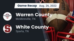 Recap: Warren County  vs. White County  2022