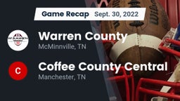 Recap: Warren County  vs. Coffee County Central  2022