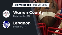 Recap: Warren County  vs. Lebanon  2022
