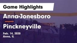 Anna-Jonesboro  vs Pinckneyville  Game Highlights - Feb. 14, 2020