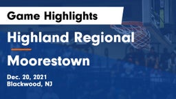 Highland Regional  vs Moorestown  Game Highlights - Dec. 20, 2021