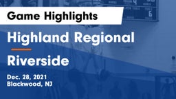 Highland Regional  vs Riverside  Game Highlights - Dec. 28, 2021