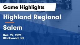 Highland Regional  vs Salem  Game Highlights - Dec. 29, 2021
