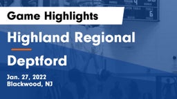 Highland Regional  vs Deptford  Game Highlights - Jan. 27, 2022