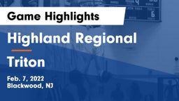 Highland Regional  vs Triton  Game Highlights - Feb. 7, 2022